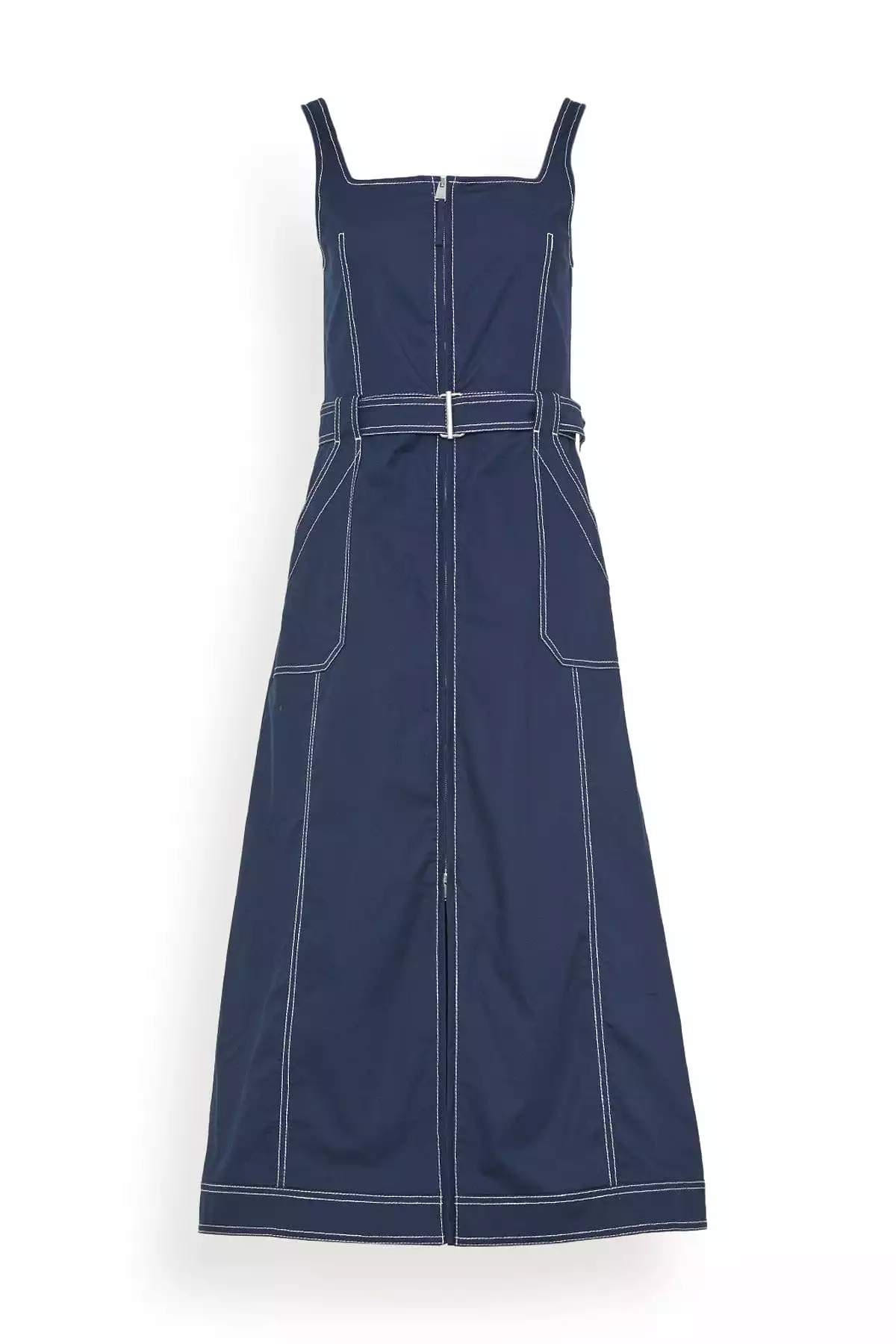 Manson Sleeveless Midi Dress in Midnight