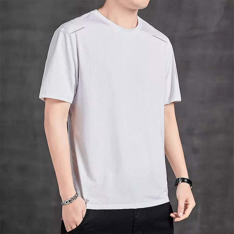 Men's dad wear summer thin sports short-sleeved t-shirt