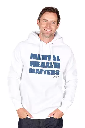 Men's Mental Health Matters Hoodie - White