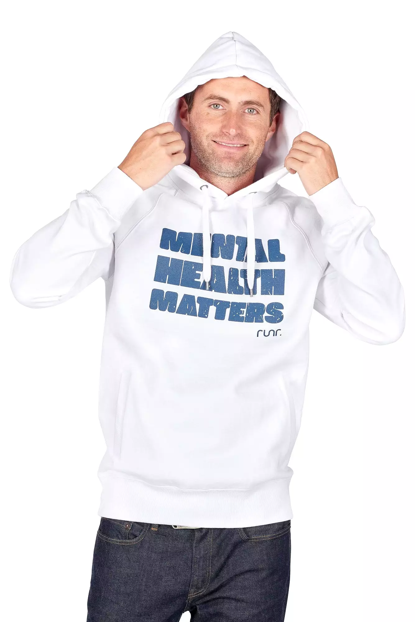 Men's Mental Health Matters Hoodie - White