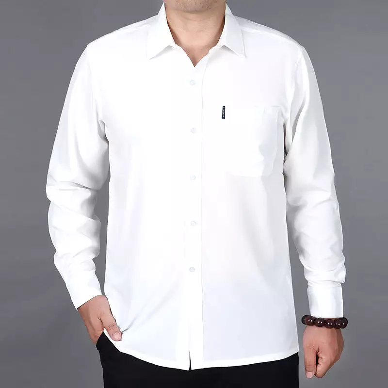 Men's short and long-sleeved casual loose shirt