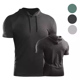 Men's Short Sleeve Sports Tops Spring Summer Workout Running Large Size T-shirt Athleisure Breathable Soft Sweat Out Shirt Gym R