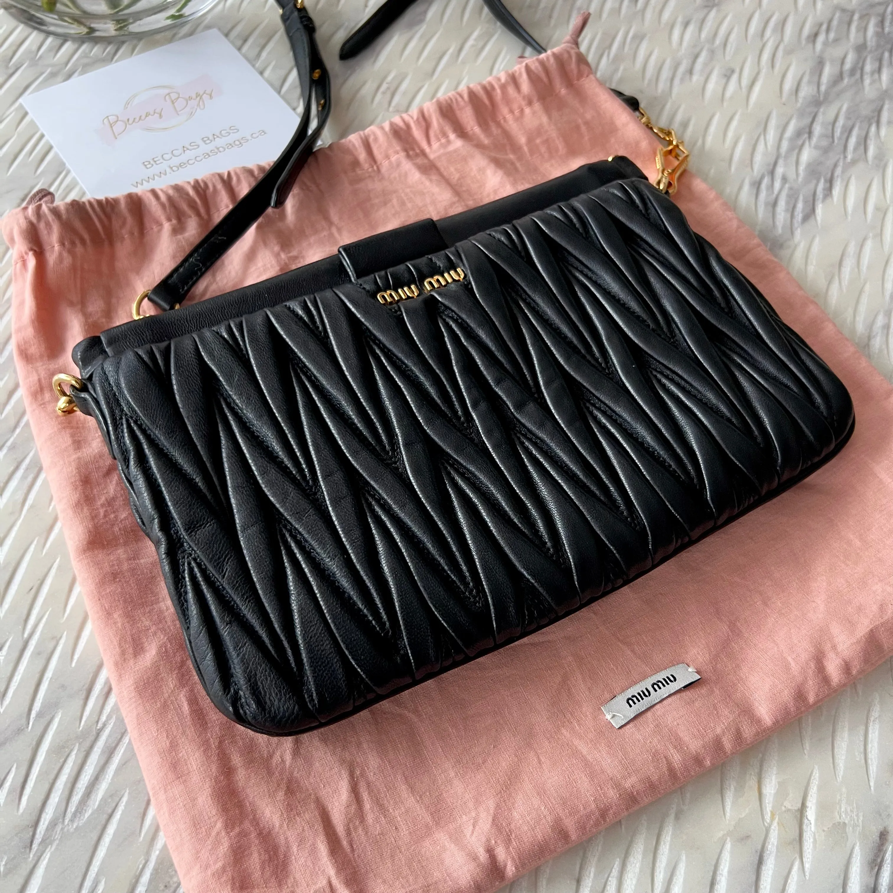 Miu Miu My Miu Matelassé Crossbody