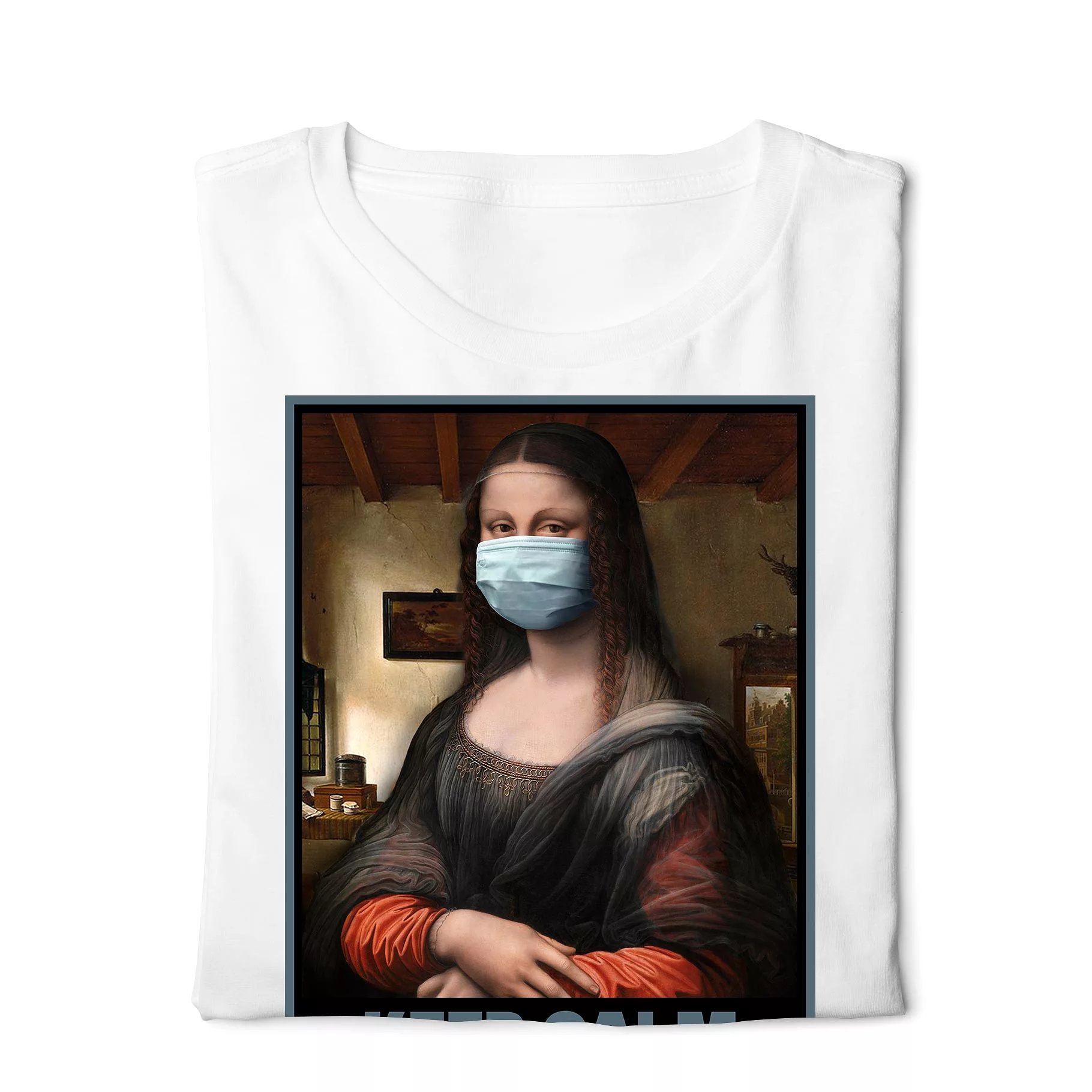 Mona Lisa knows how to fight corona  - Digital Graphics Basic T-shirt White