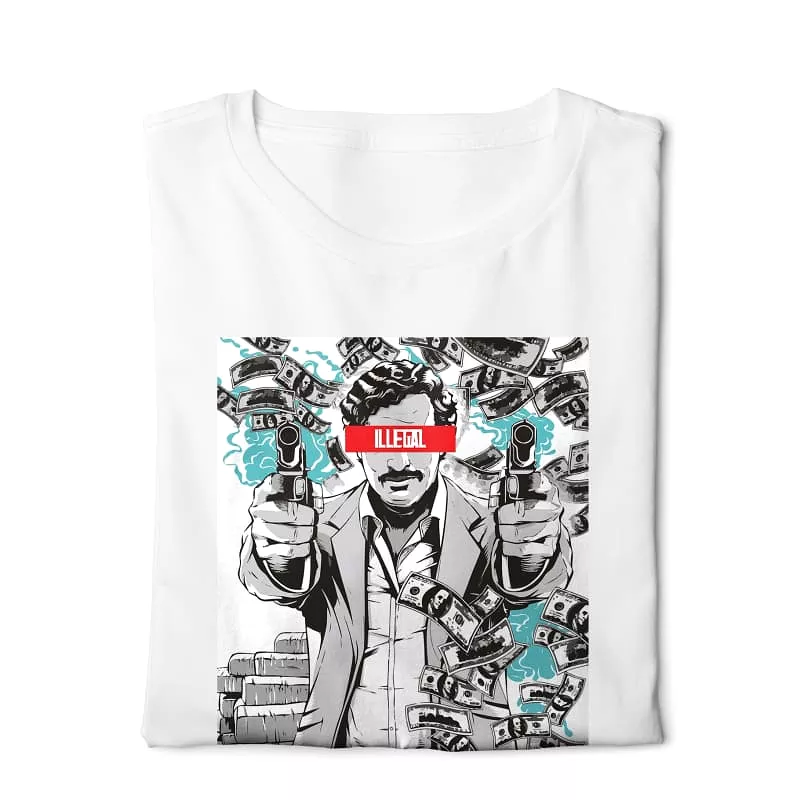 Narcos   - Digital Graphics Basic T-shirt White