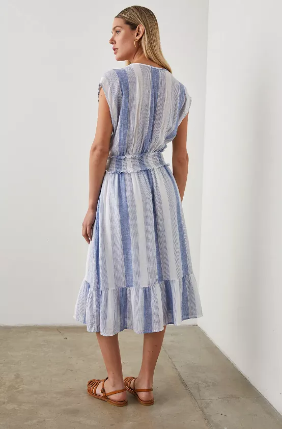 Nevis Stripe Ashlyn Midi Dress