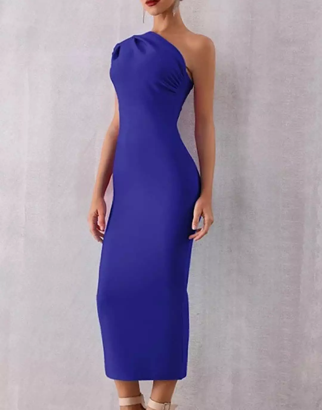 One Shoulder Slim Bandage Dress