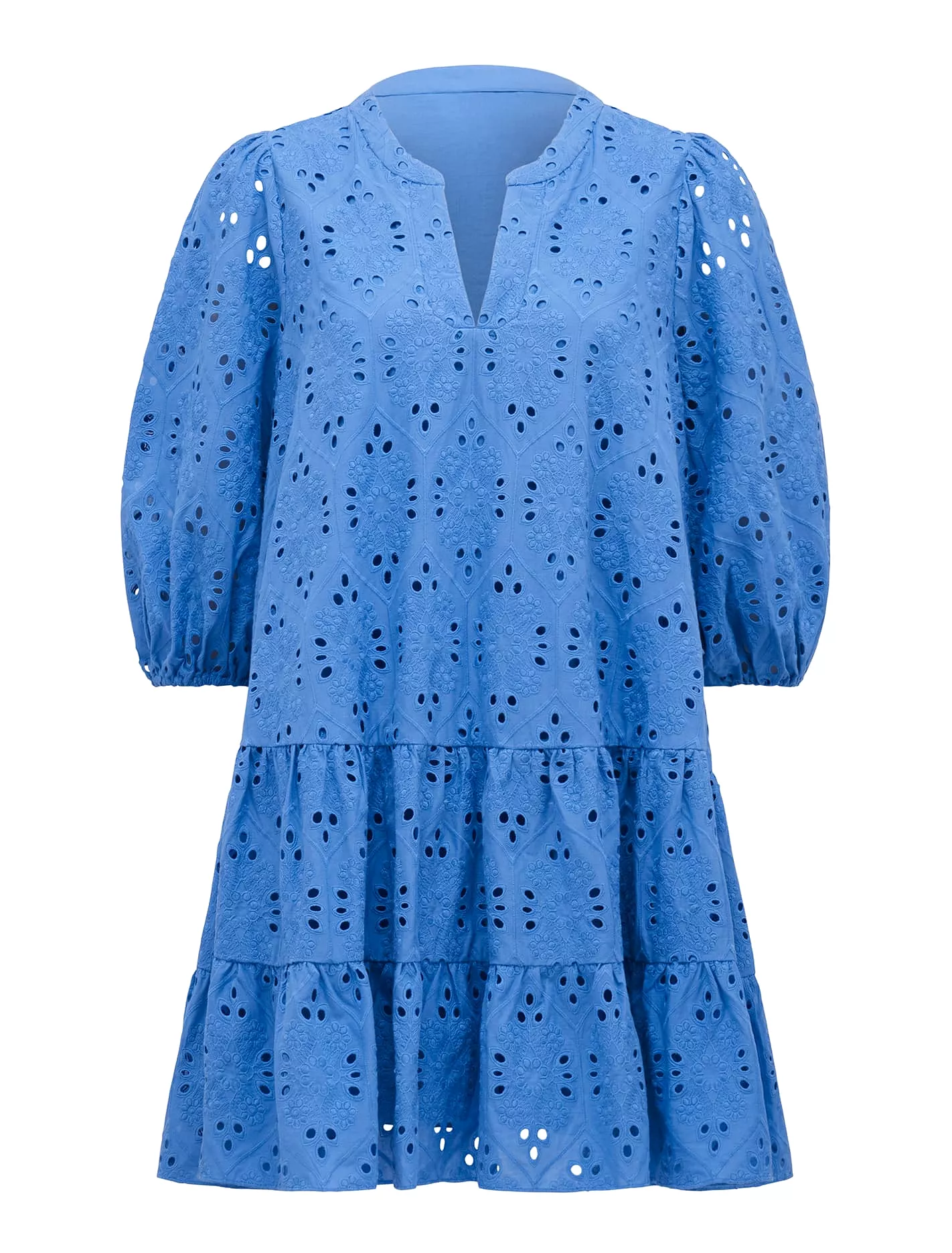 Palermo Broderie Smock Mini Dress