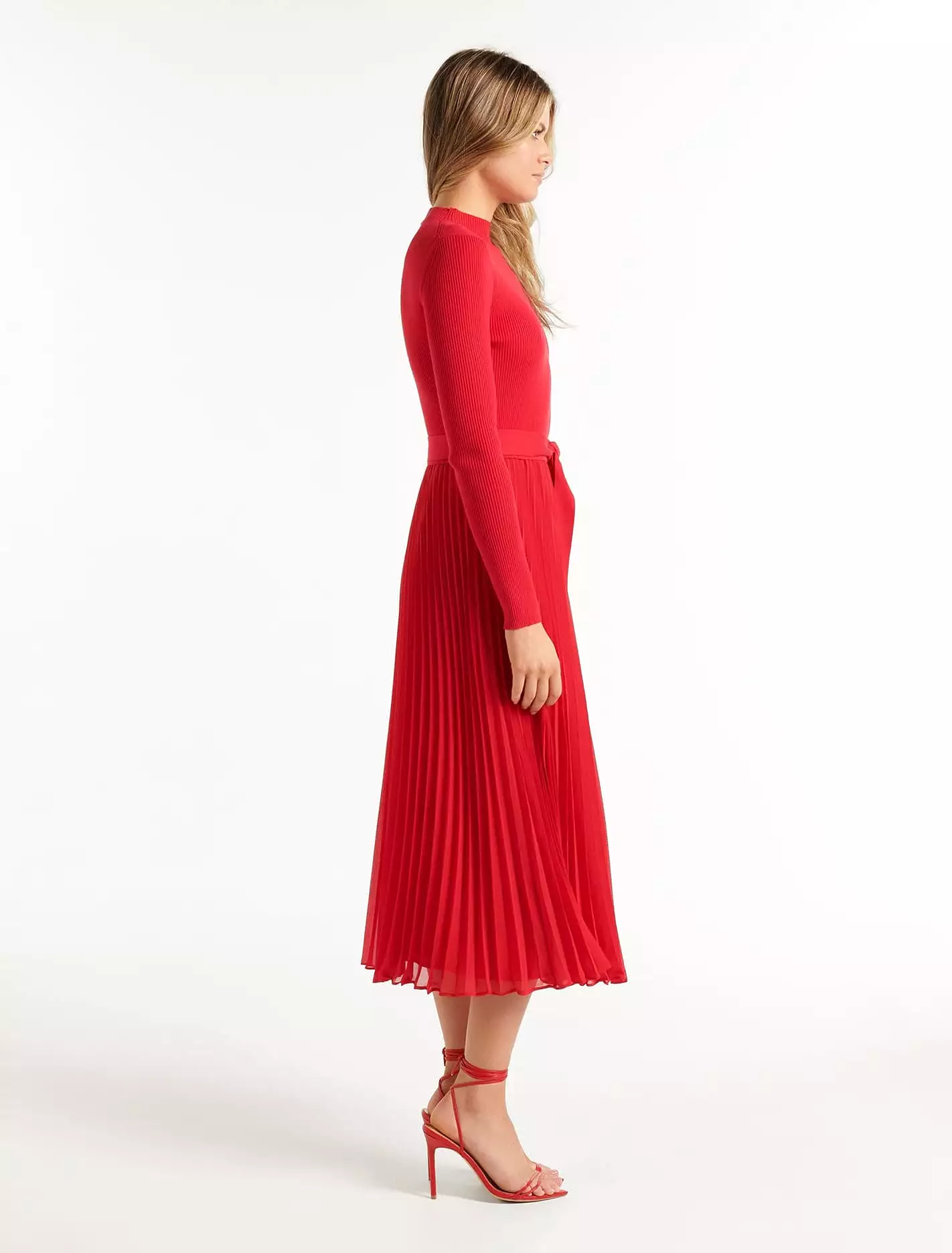 Penelope Woven Mix Knit Dress