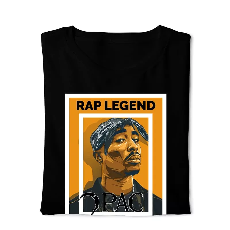 Rap Legend 2pac   - Digital Graphics Basic T-shirt black