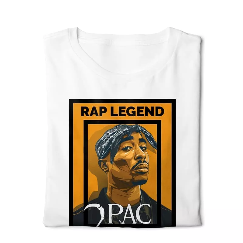 Rap Legend 2pac   - Digital Graphics Basic T-shirt White