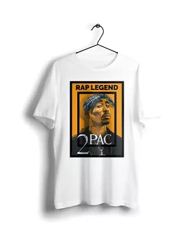 Rap Legend 2pac   - Digital Graphics Basic T-shirt White