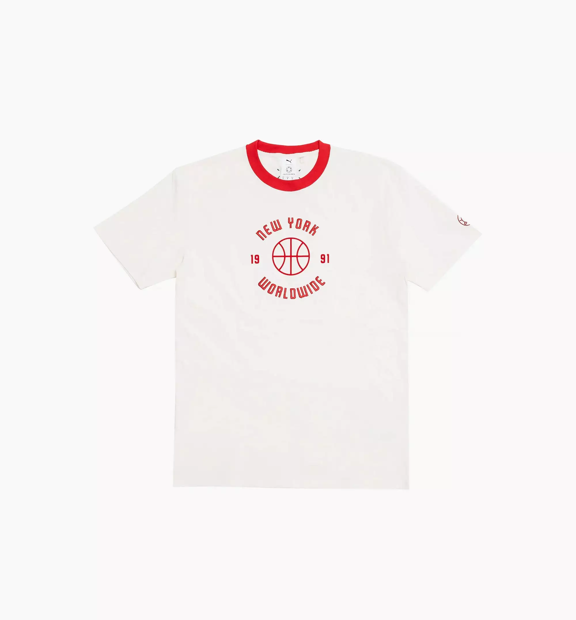 Rhuigi Graphic Mens Short Sleeve Shirt - White/Red