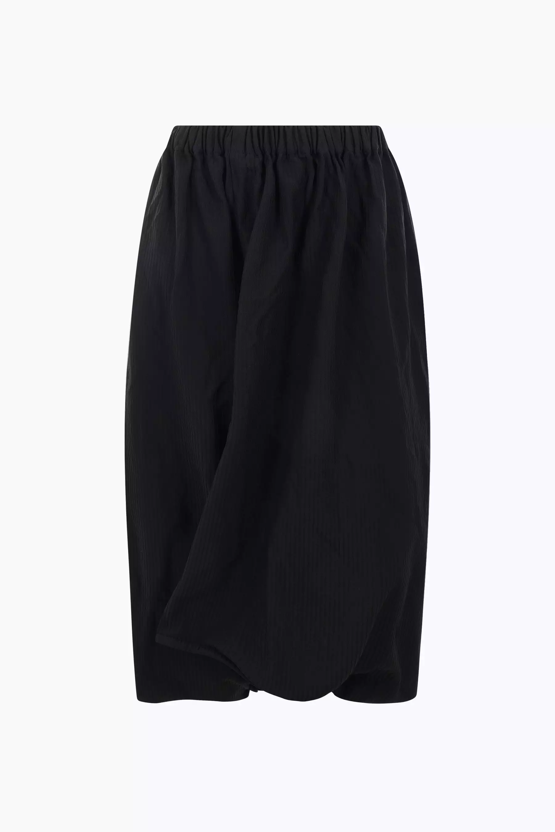 ribbed technical knit cropped pants-skirt