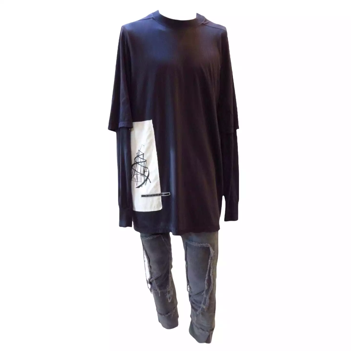 Rick Owens Crewneck Long Sleeve Tee