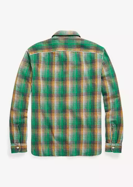 RRL Plaid Twill Workshirt