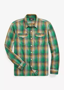 RRL Plaid Twill Workshirt