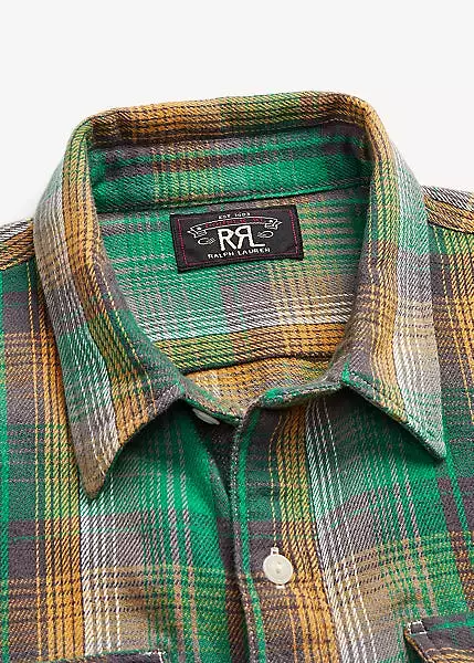 RRL Plaid Twill Workshirt