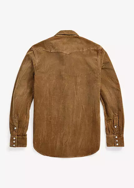 RRL Slim Fit Corduroy Western Shirt