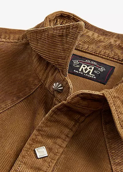 RRL Slim Fit Corduroy Western Shirt