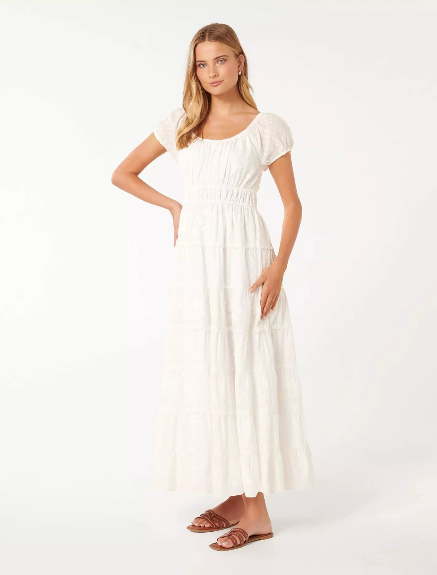 Sardinia Tiered Midi Dress