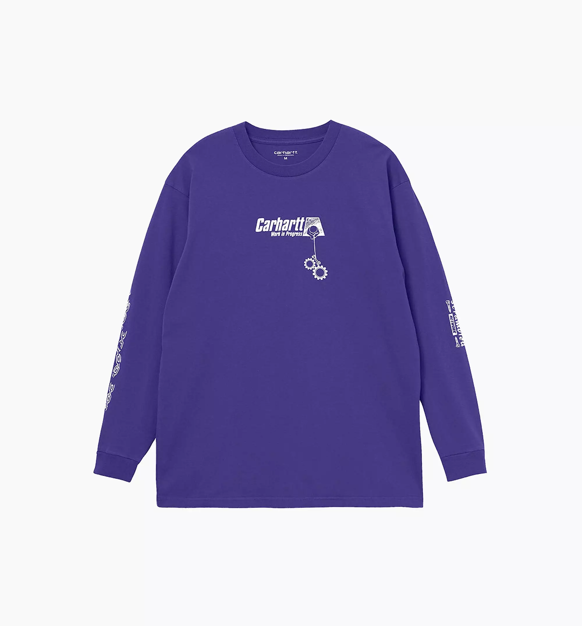 Scramble Long Sleeve Tee Mens T-Shirt - Purple