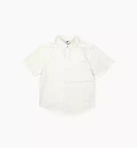 Seersucker Button Down Mens Short Sleeve Shirt - Phantom