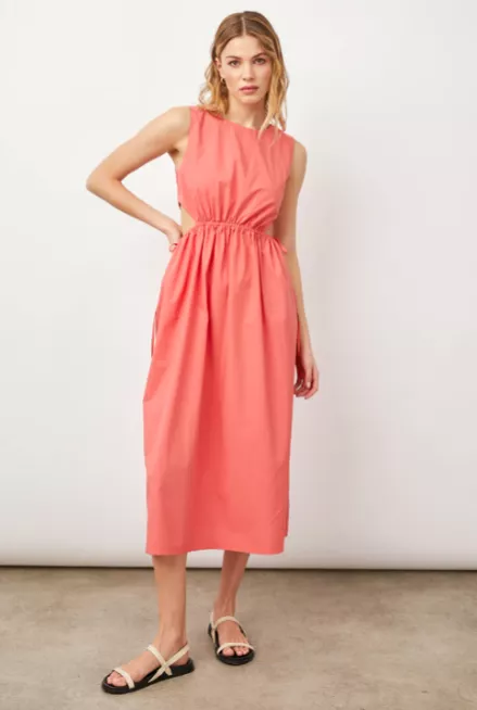 Spiced coral Yvette dress