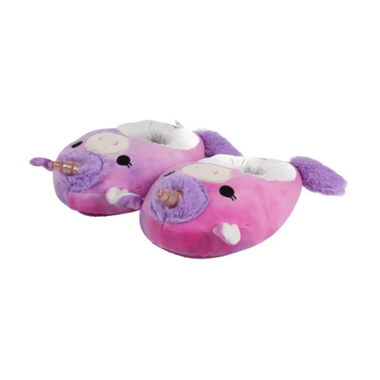 SQUISHMALLOWS Lola the Unicorn Slippers - Purple