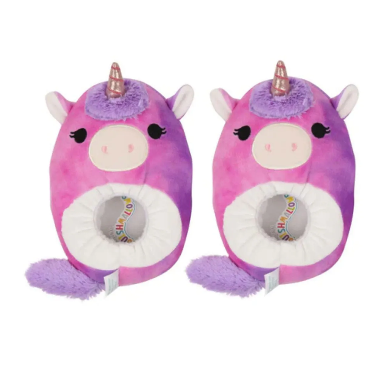 SQUISHMALLOWS Lola the Unicorn Slippers - Purple