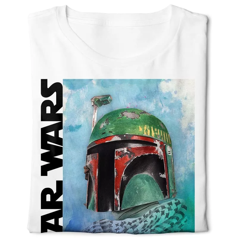 Star Wars Bedouin Boba Fett - Digital Graphics Basic T-shirt White