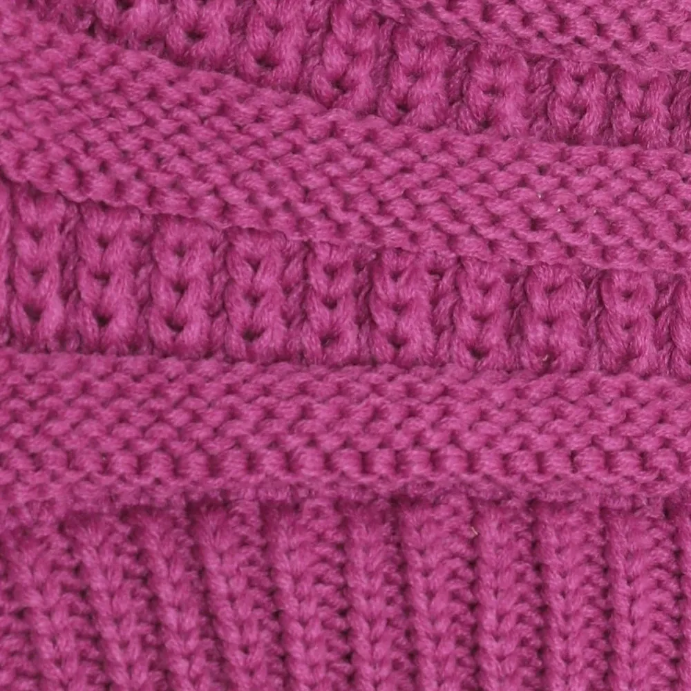 Starfire Criss-Cross Knit CC Beanie