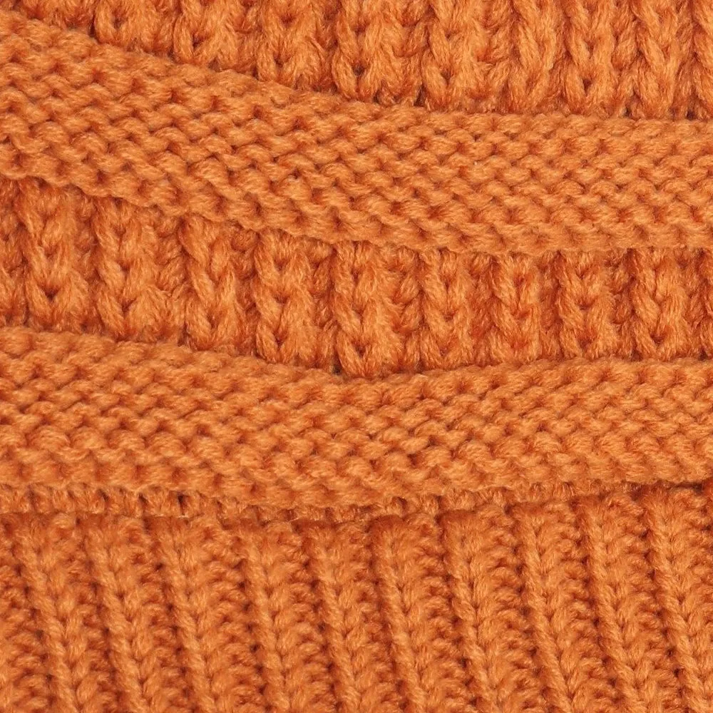 Starfire Criss-Cross Knit CC Beanie