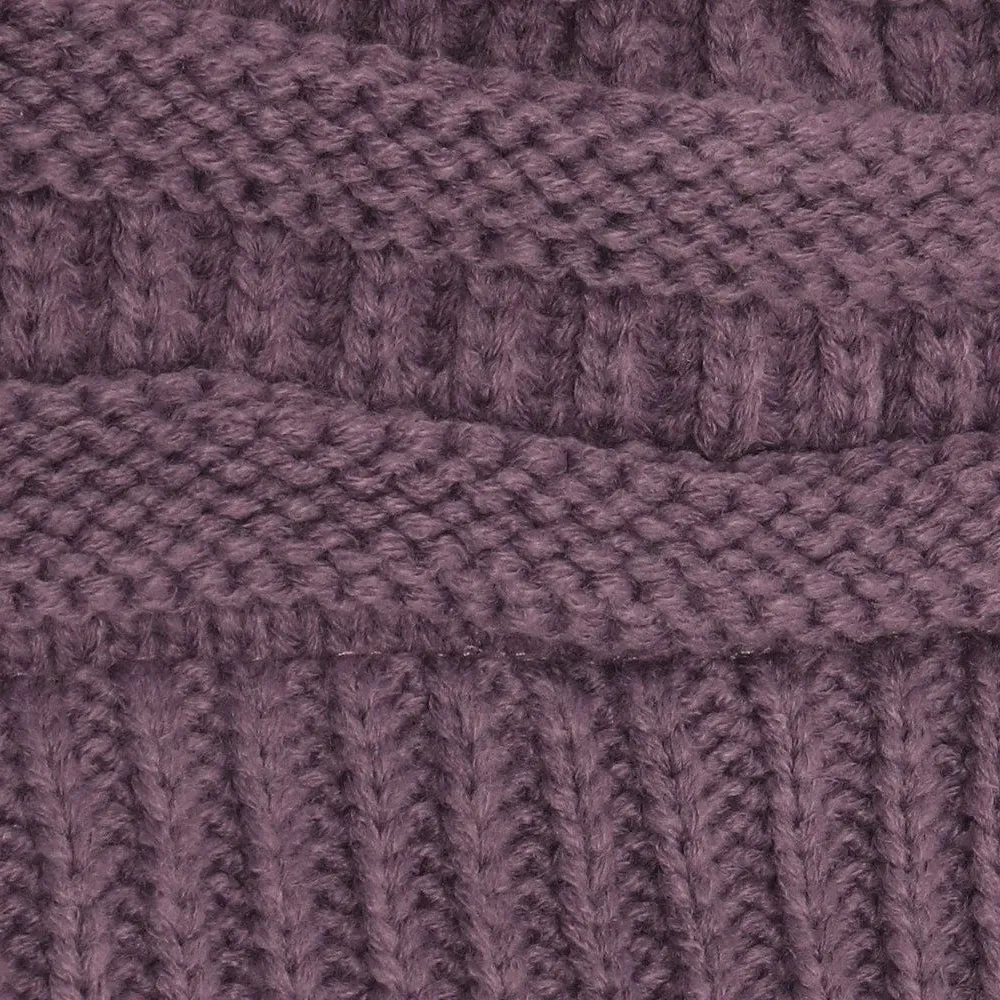 Starfire Criss-Cross Knit CC Beanie