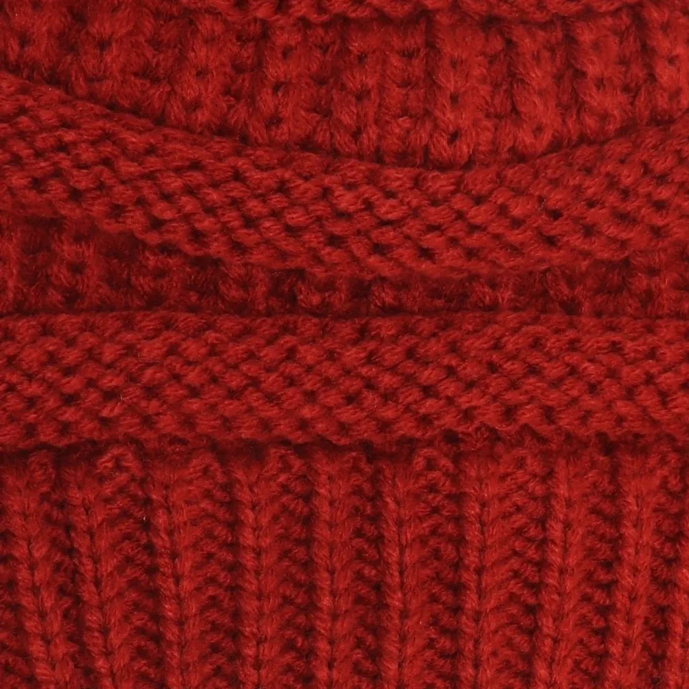 Starfire Criss-Cross Knit CC Beanie