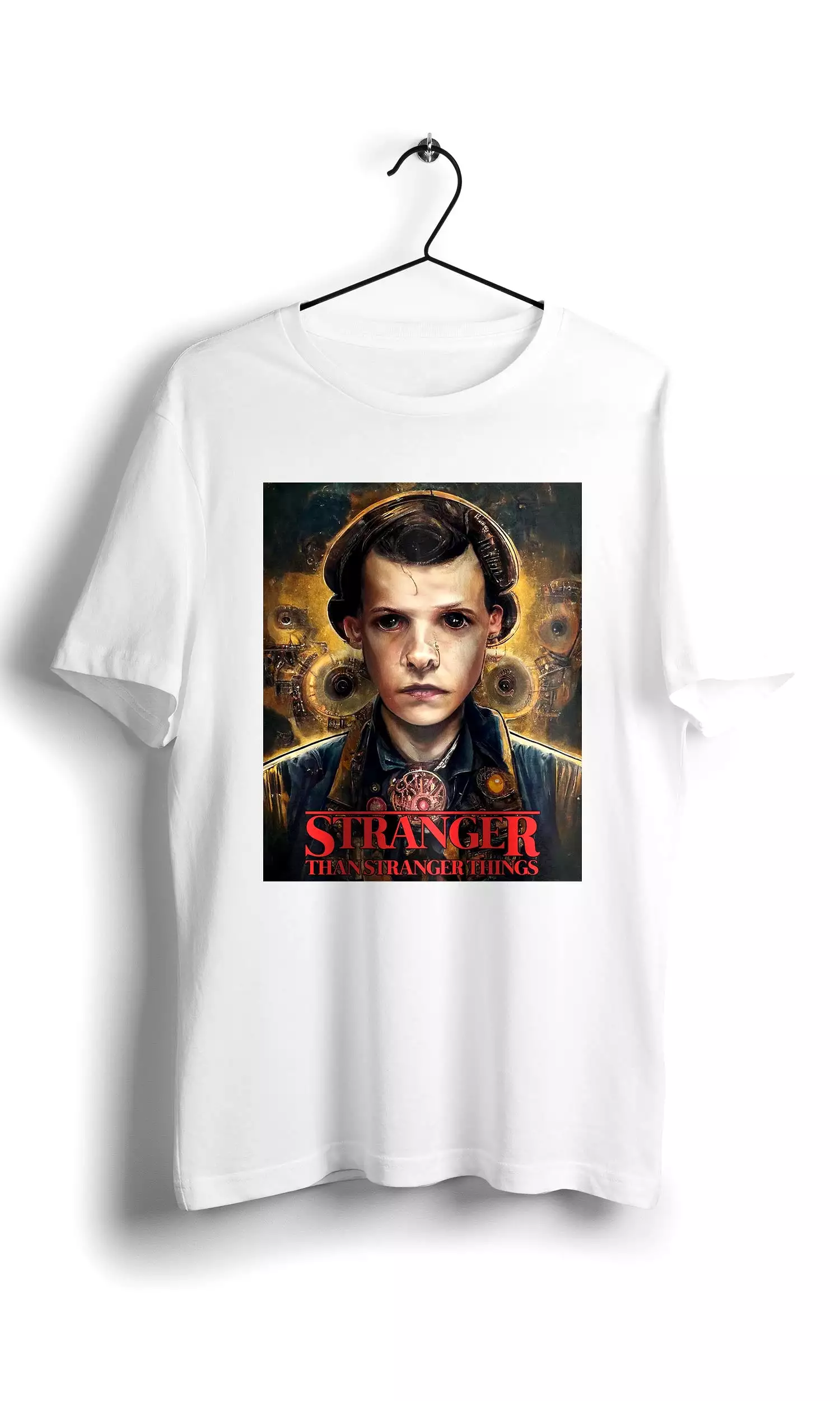 Steampunk Eleven 2 Stranger Than Stranger Things  -Digital Graphics Basic T-shirt White