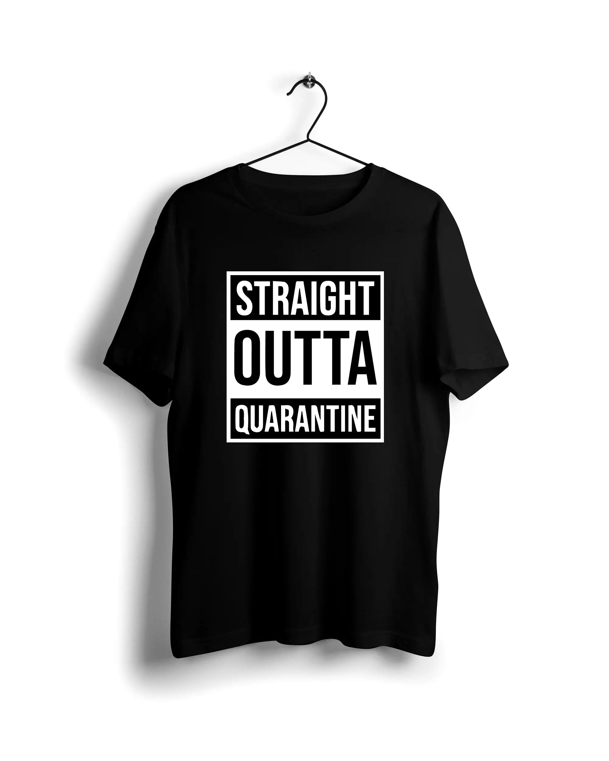 Straight outta quarantine - Digital Graphics Basic T-shirt Black