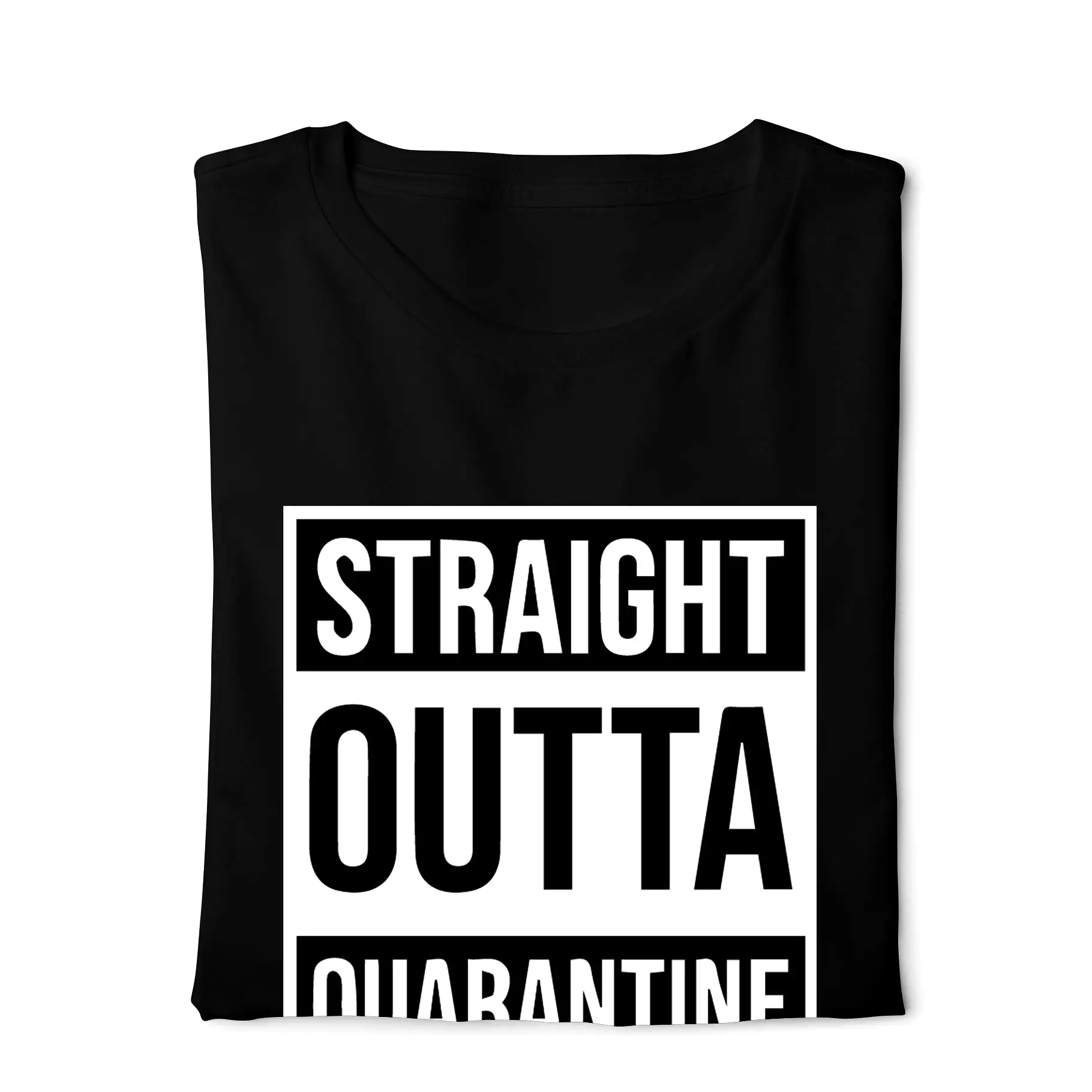 Straight outta quarantine - Digital Graphics Basic T-shirt Black