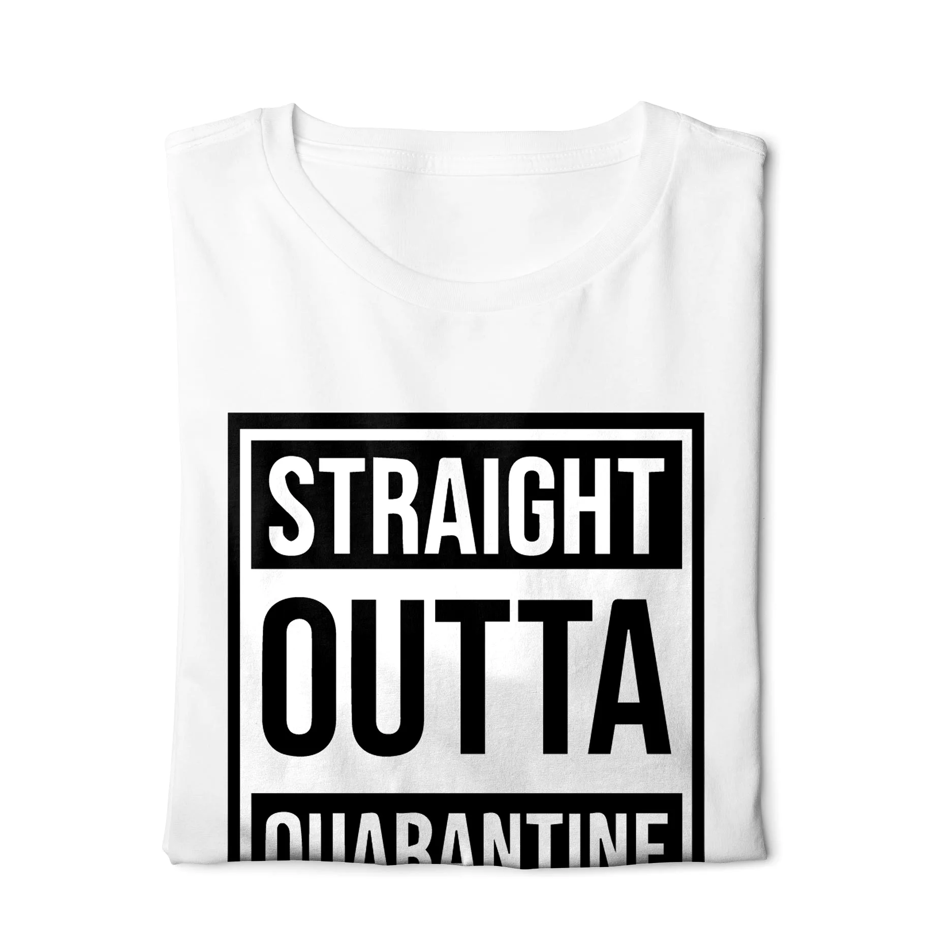 Straight outta quarantine - Digital Graphics Basic T-shirt White