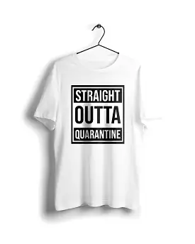 Straight outta quarantine - Digital Graphics Basic T-shirt White