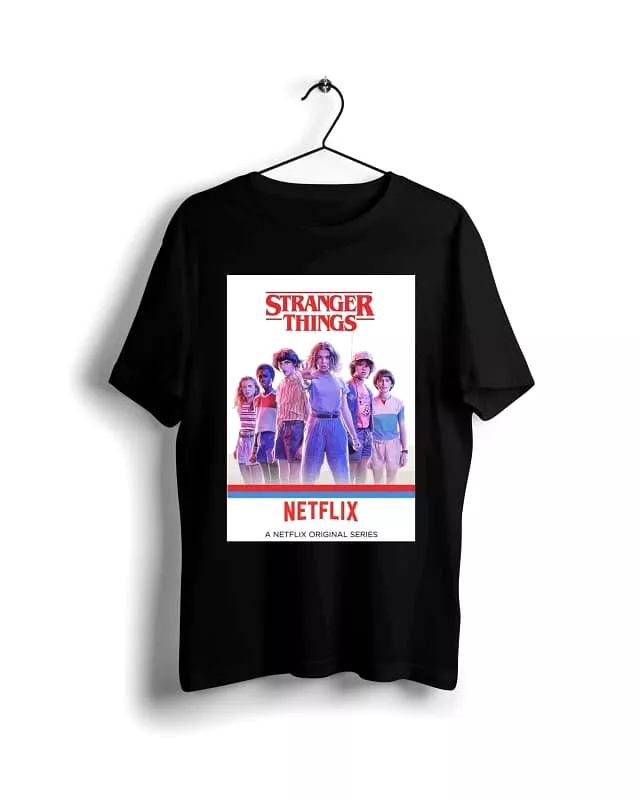 Stranger Things - Digital Graphics Basic T-shirt Black