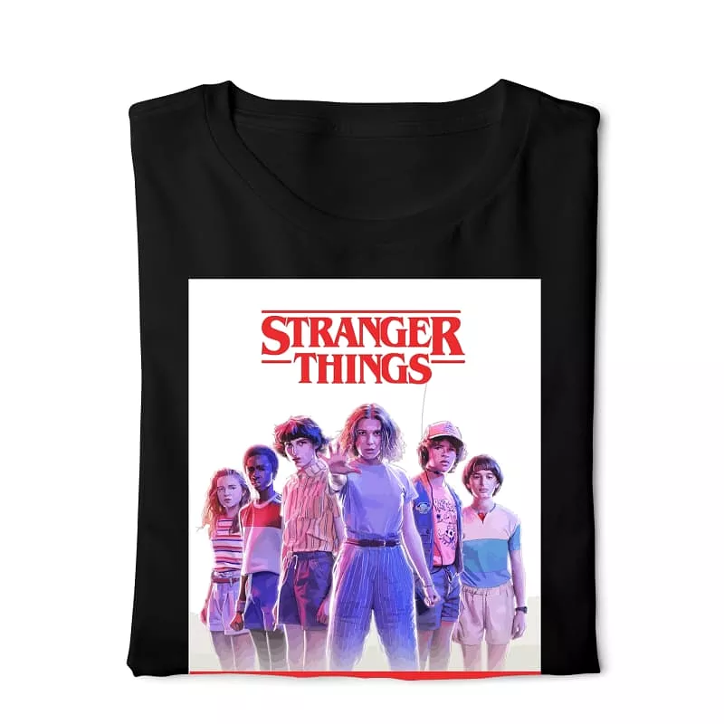 Stranger Things - Digital Graphics Basic T-shirt Black