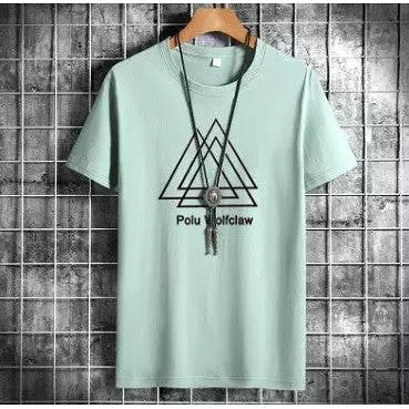 Summer short-sleeved casual sports cotton T-shirt for men