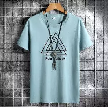 Summer short-sleeved casual sports cotton T-shirt for men