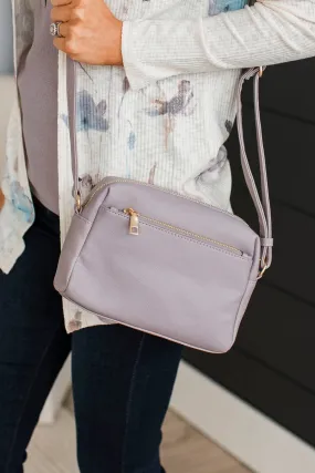 Swept Off My Feet Crossbody Purse- Dusty Lavender