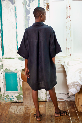 THE CLOTH Rae Baltic Linen Shirt Dress