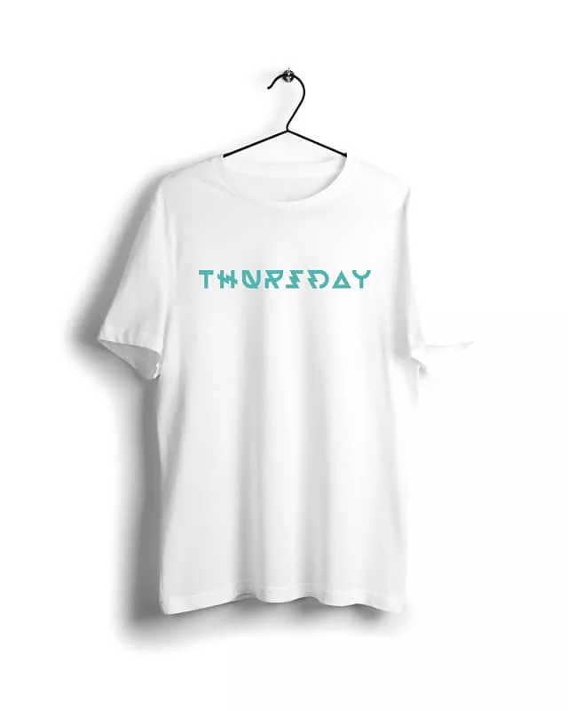 Thursday - Digital Graphics Basic T-shirt White