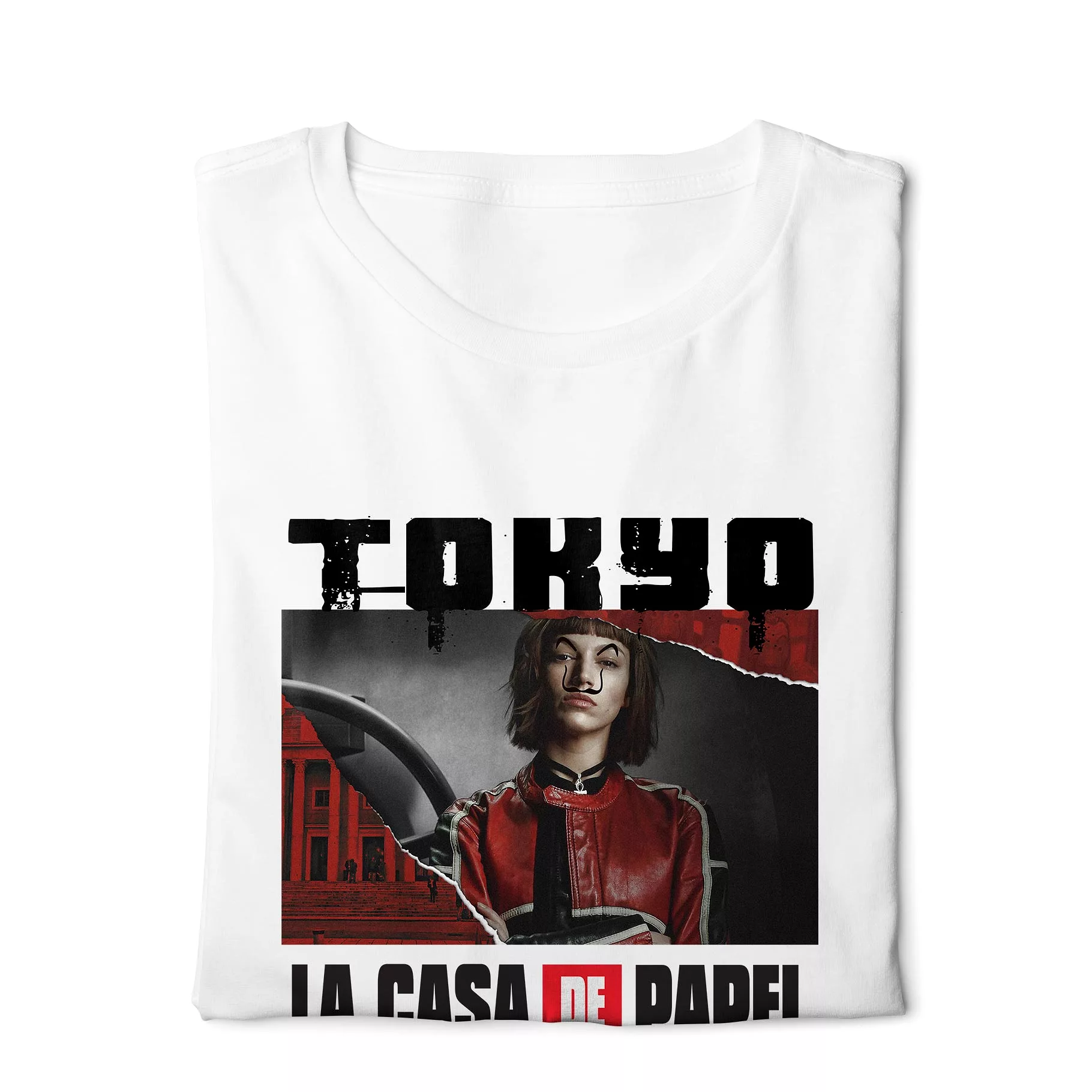 Tokyo La Casa De Papel - Digital Graphics Basic T-shirt White