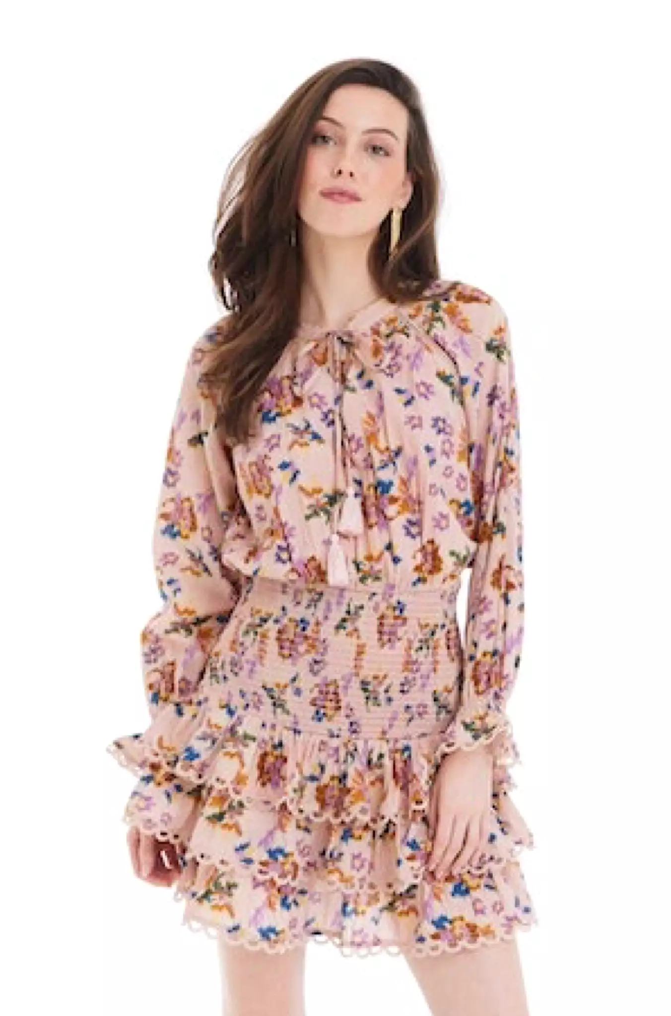 Uma Mini Dress in Blush Floral