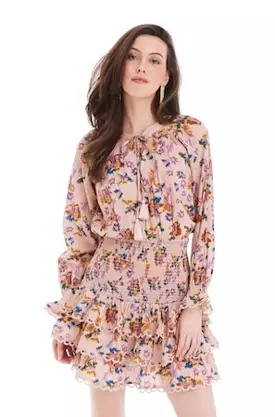 Uma Mini Dress in Blush Floral